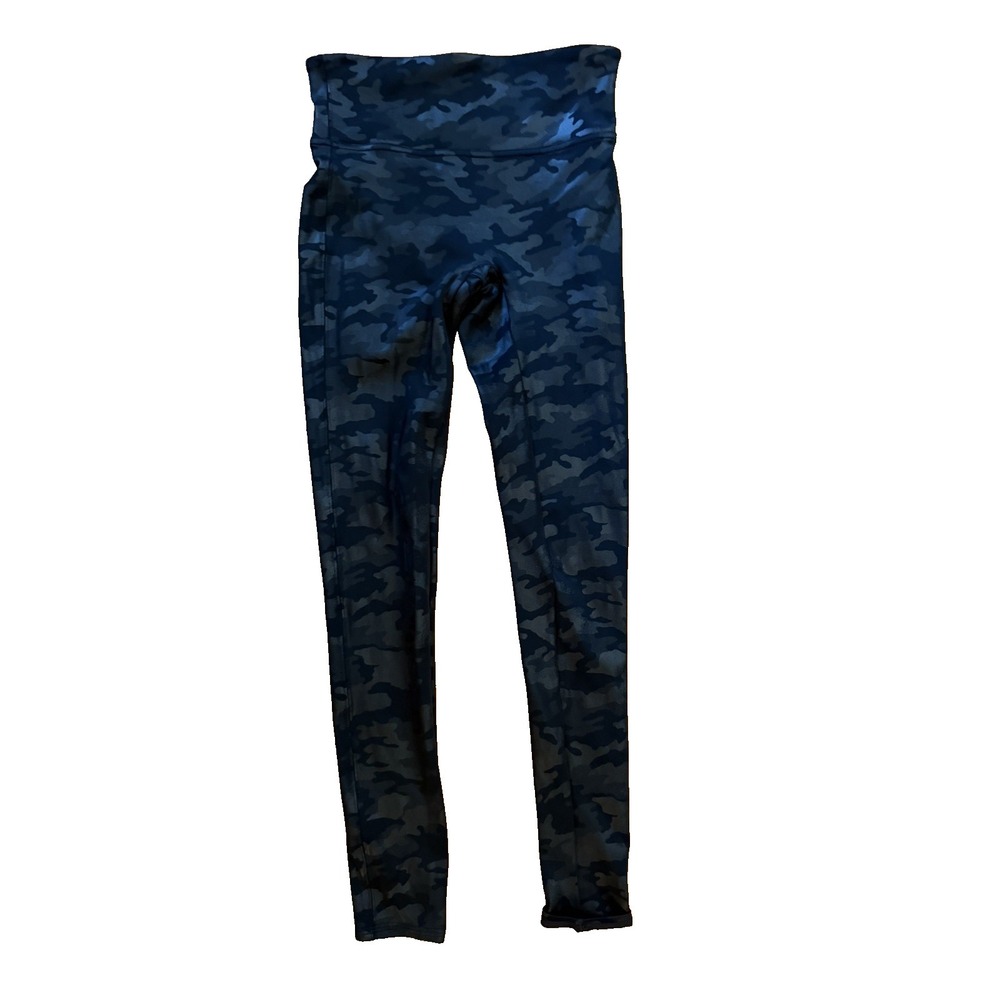 Spanx Women's Size Small Black Camo Leggings